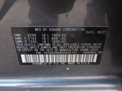 2022 Subaru Impreza 4-door CVT