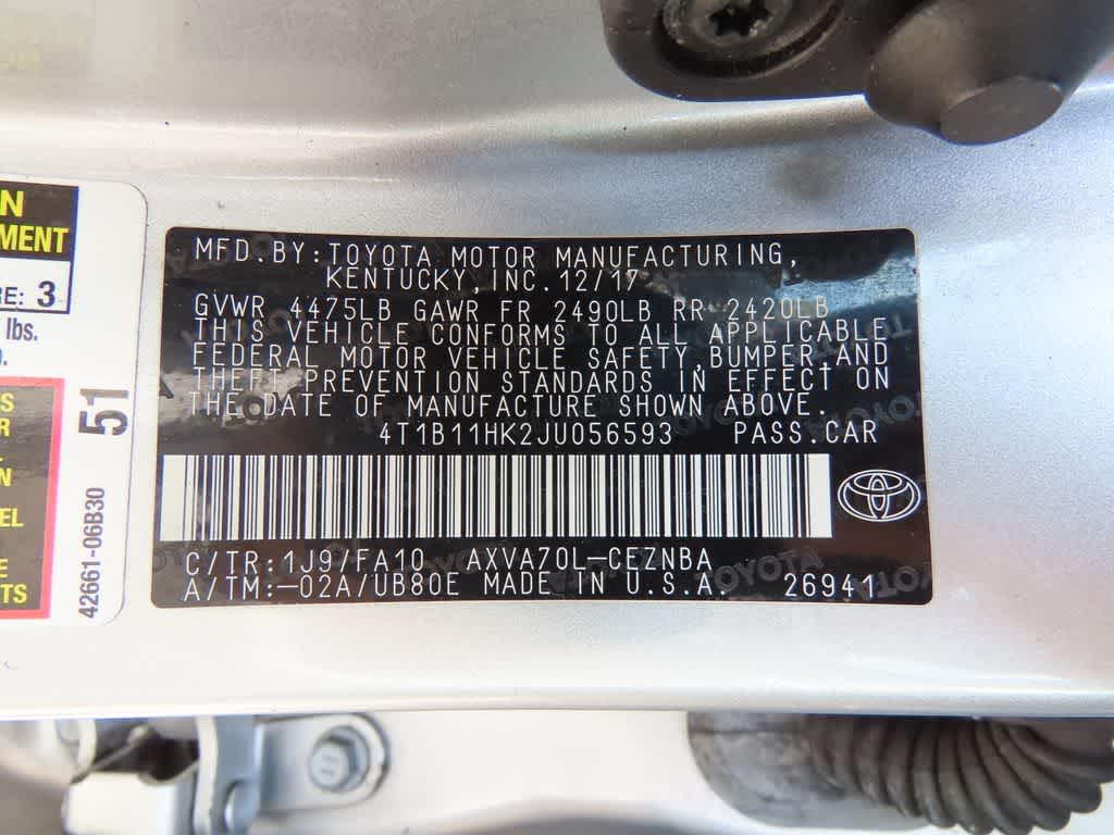 2018 Toyota Camry LE