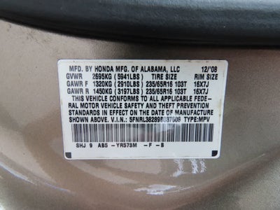 2009 Honda Odyssey LX
