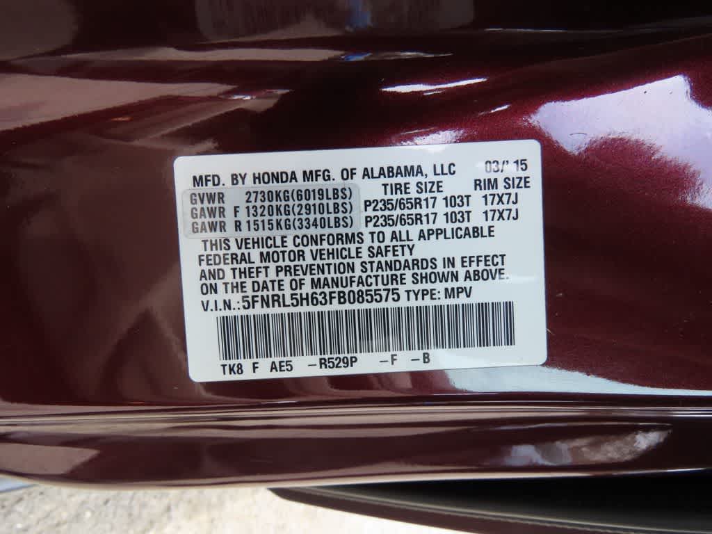 2015 Honda Odyssey Base