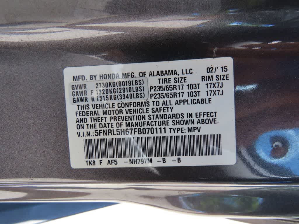 2015 Honda Odyssey Base