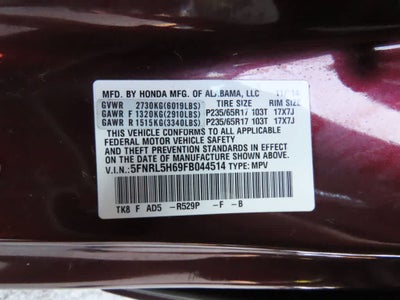 2015 Honda Odyssey Base