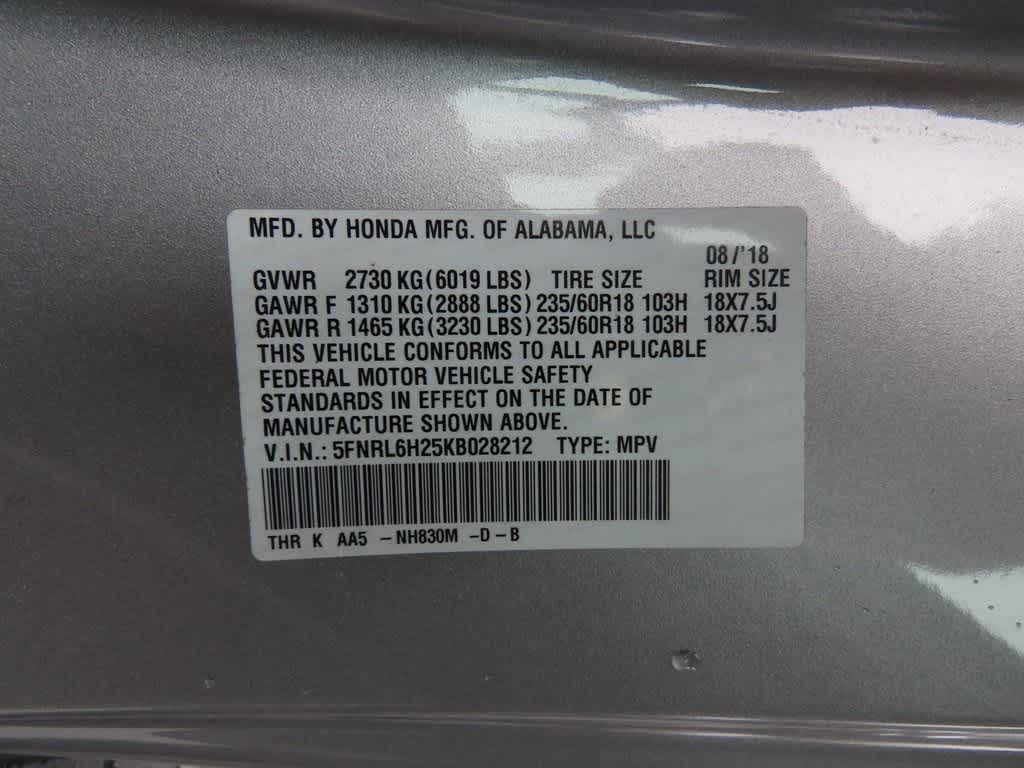 2019 Honda Odyssey LX