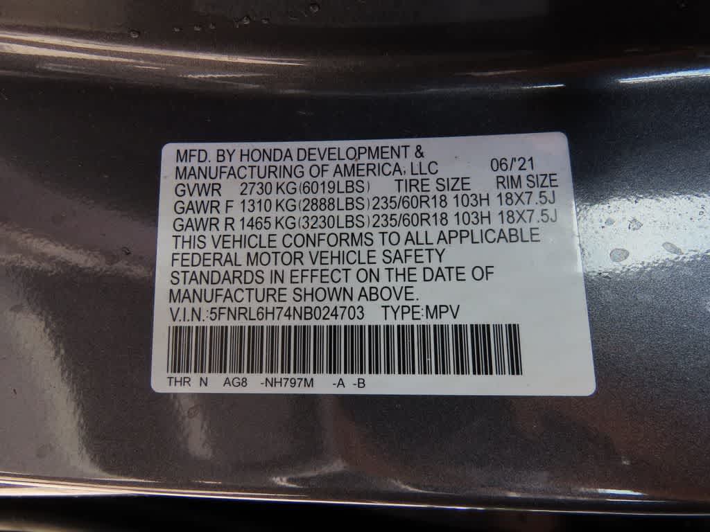 2022 Honda Odyssey EX-L
