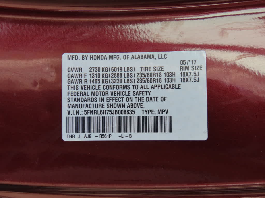 2018 Honda Odyssey EX-L