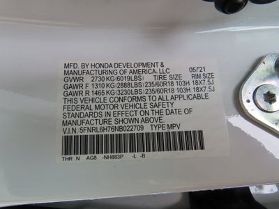 2022 Honda Odyssey EX-L
