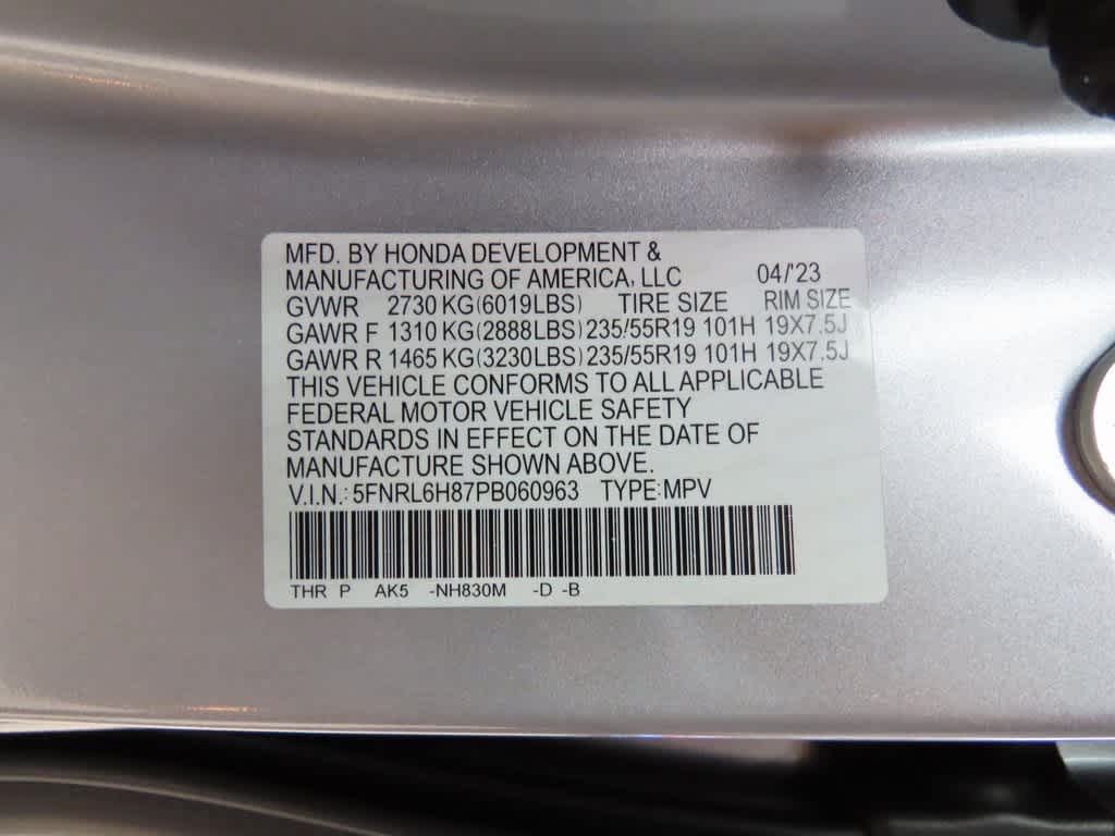 2023 Honda Odyssey Touring