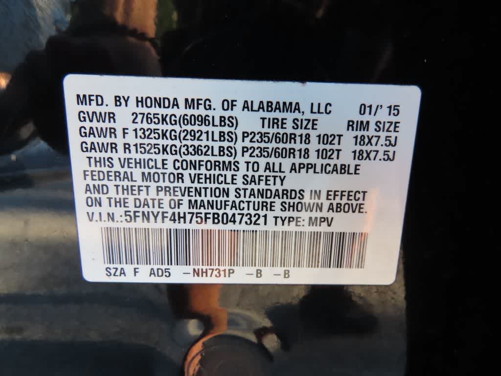 2015 Honda Pilot EX-L