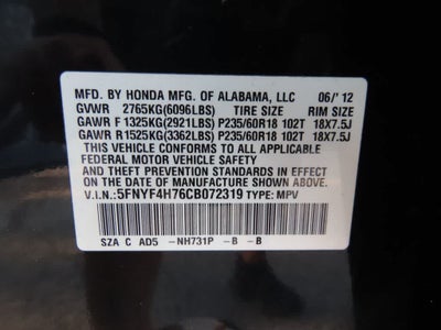 2012 Honda Pilot EX-L