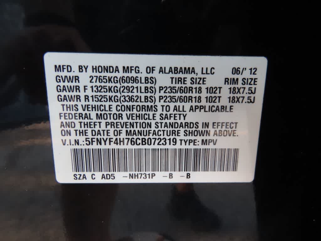 2012 Honda Pilot EX-L