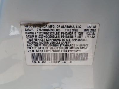 2011 Honda Pilot Touring