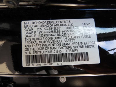 2022 Honda Pilot Special Edition