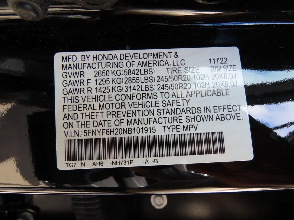 2022 Honda Pilot Special Edition