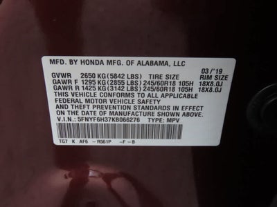 2019 Honda Pilot EX