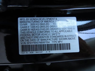 2022 Honda Pilot EX-L