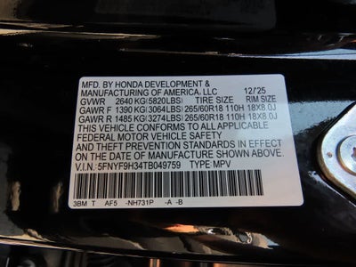 2026 Honda Passport RTL Towing