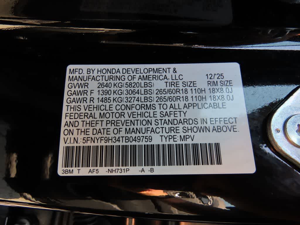 2026 Honda Passport RTL Towing