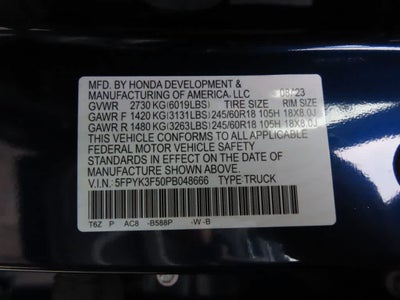 2023 Honda Ridgeline RTL