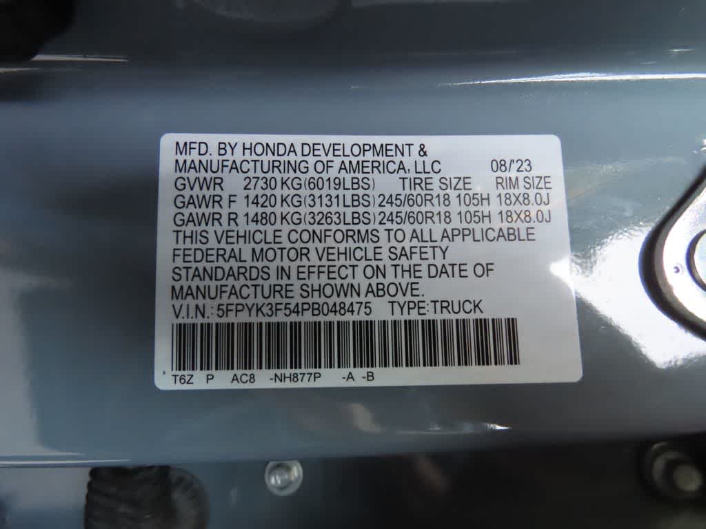 2023 Honda Ridgeline RTL