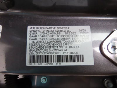 2025 Honda Ridgeline RTL