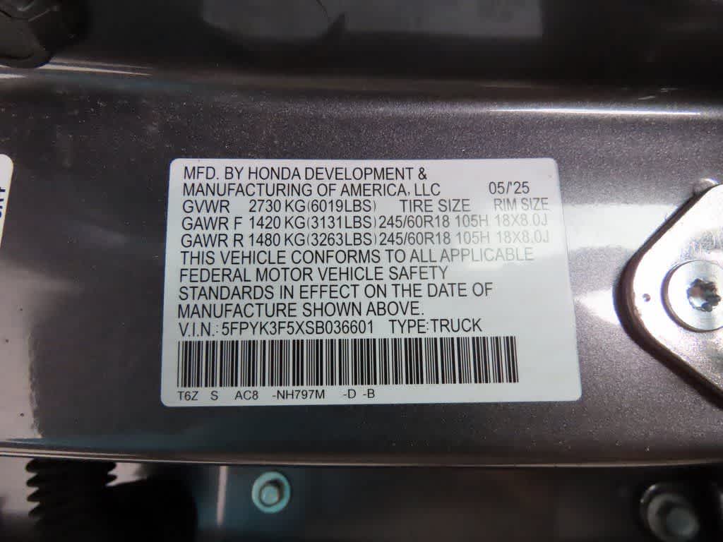 2025 Honda Ridgeline RTL
