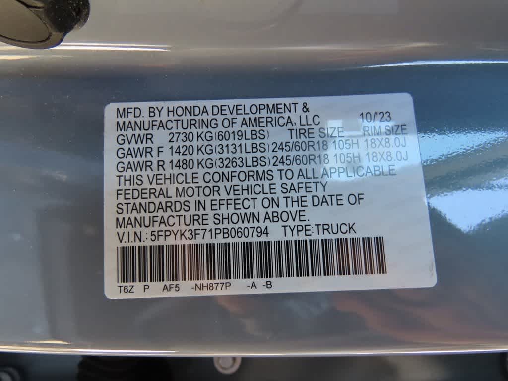 2023 Honda Ridgeline RTL-E