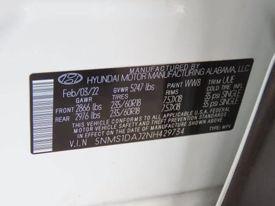 2022 Hyundai Santa Fe SE