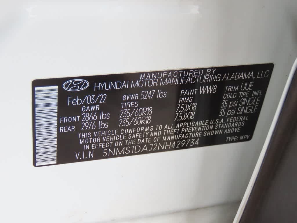 2022 Hyundai Santa Fe SE