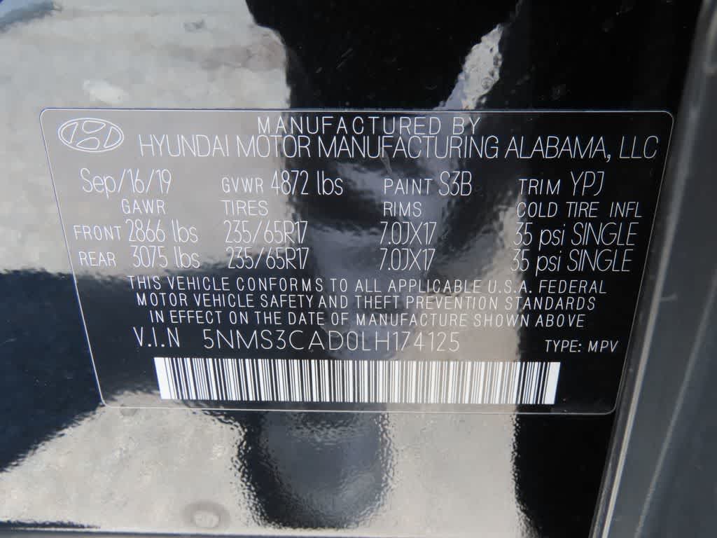 2020 Hyundai Santa Fe SEL