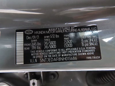 2022 Hyundai Santa Cruz Limited