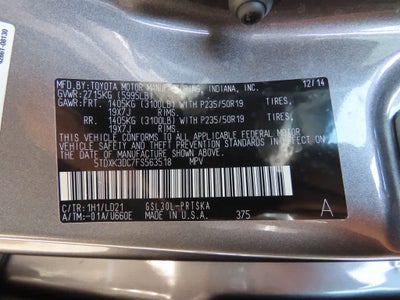2015 Toyota Sienna SE