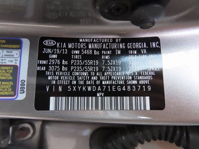 2014 Kia Sorento SX Limited