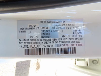 2018 Mazda MAZDA6 Touring