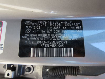 2022 Hyundai Elantra SEL