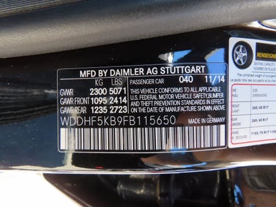 2015 Mercedes-Benz E 350 E 350 Luxury