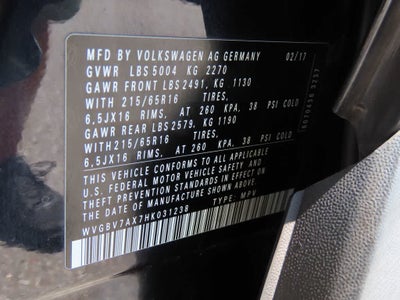 2017 Volkswagen Tiguan S