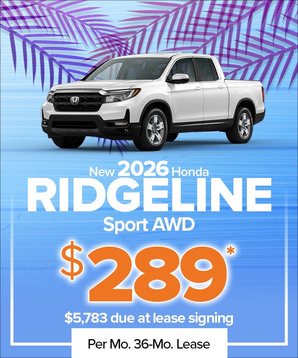 New 2026 Ridgeline Sport AWD
