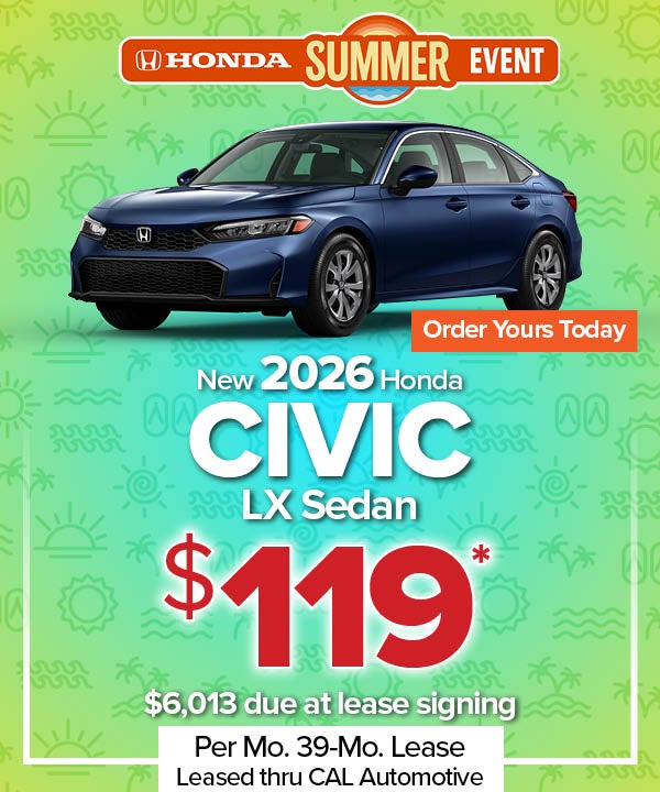 New 2026 Civic LX Sedan