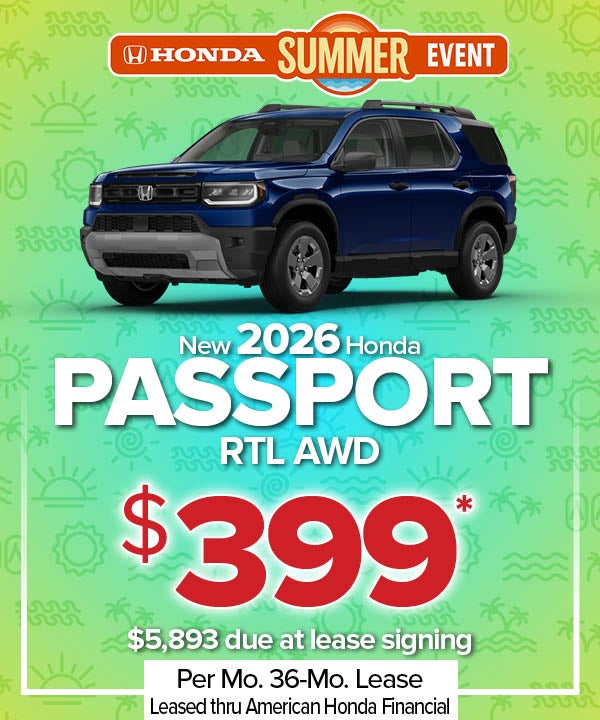 New 2026 Passport RTL AWD