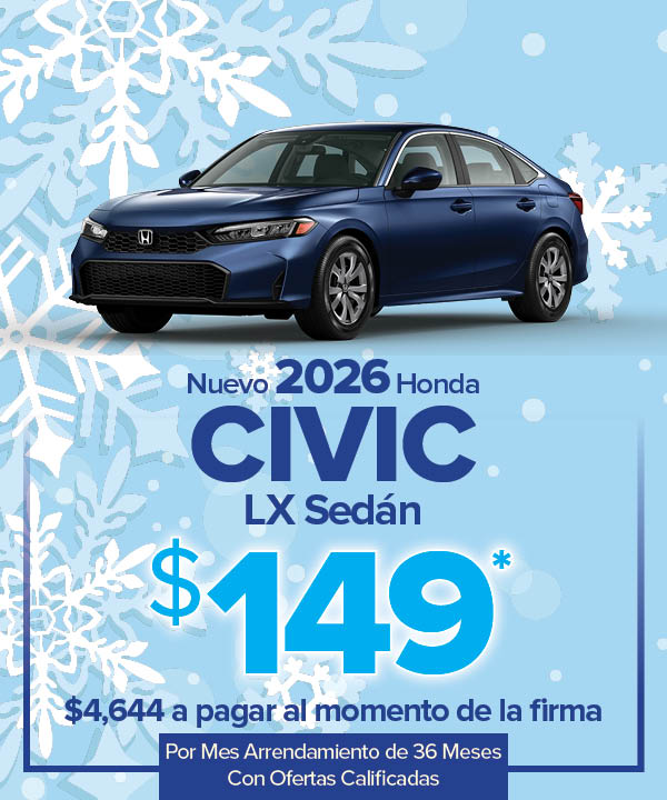 Nuevo 2026 Civic LX Sedán