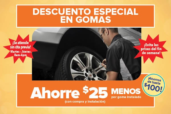 Descuento Especial en Gomas