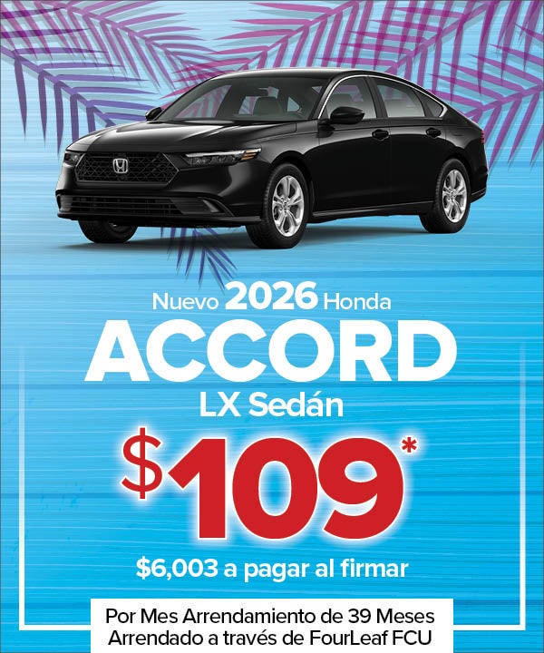 Nuevo 2026 Accord LX Sedán