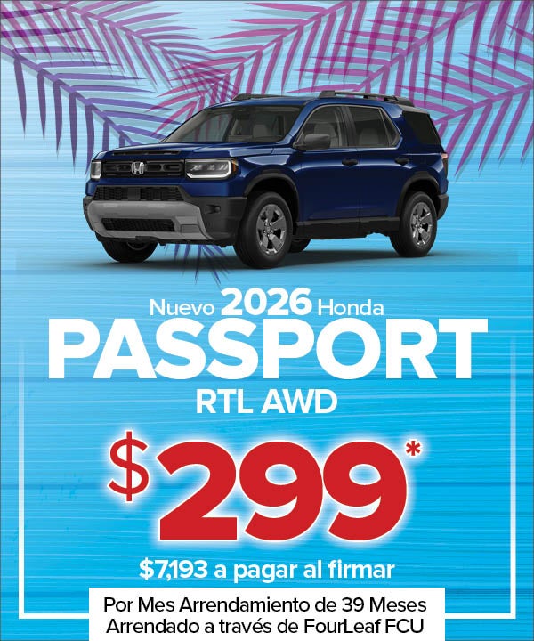 Nuevo 2026 Passport RTL AWD